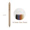 Wrapables Retractable Black Ink Gel Pens, 0.5mm Fine Point, Stationery Supplies for Home Office School (Set of 6), Bold